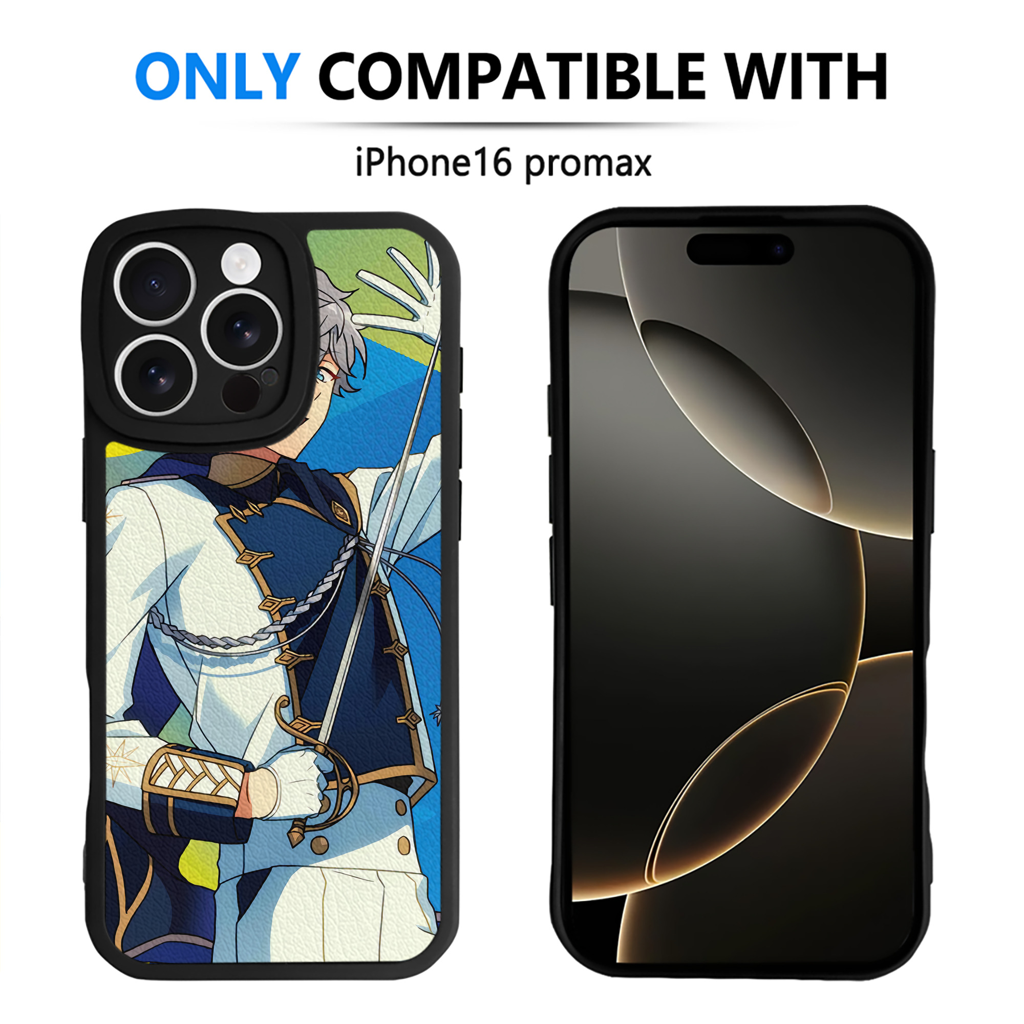 （画像用） あんさんぶるスターズ! Ensemble Stars 【iPhone 16シリーズ対応】シリコンスマホケース（レザー調） 材質：シリコン